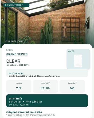 Shinkolite Grand Series Clear (GR-001)