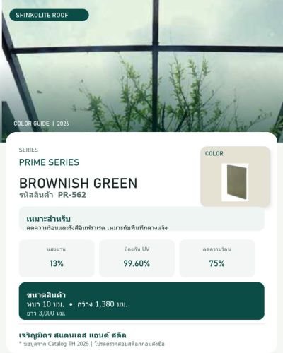 Shinkolite Prime Series Brownish Green (PR-562)